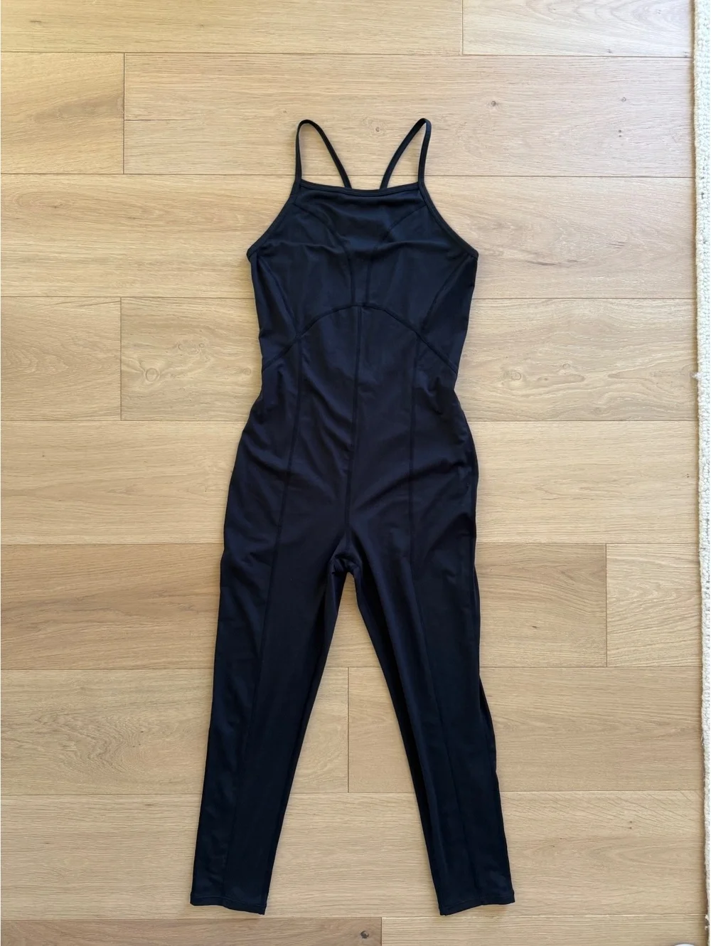 FP Movement Free People Ashford Side to Side Jumpsuit Black Open Back Size M